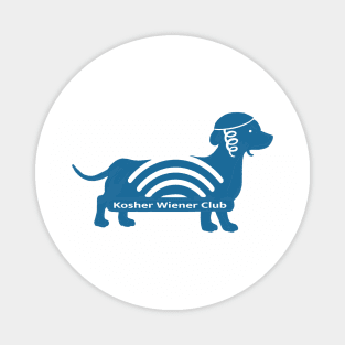 Kosher Wiener Dachshund Hot Dog Club Magnet